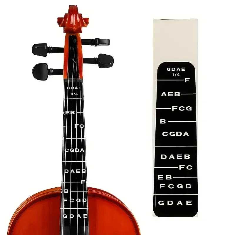 1/4 4/4 4/3 1/8 Violin scale stick bitmap scale without leaving glue beginner violin special sticker  1PC