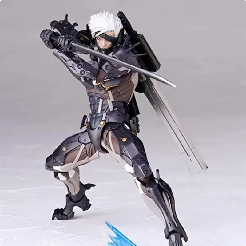 Kaiyodo Revoltech Metal Gear Rising: Revengeance Action Figure Raiden Figurine PVC Movable Collection Solid Snake Jack Model Toy