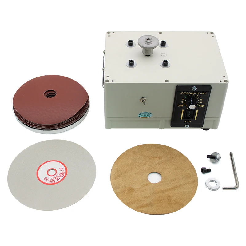 220V Electric Polisher Knife Sharpener Hairdressing Scissors Manicure Knife Special Polishing Machine Diamond Grinding Disc