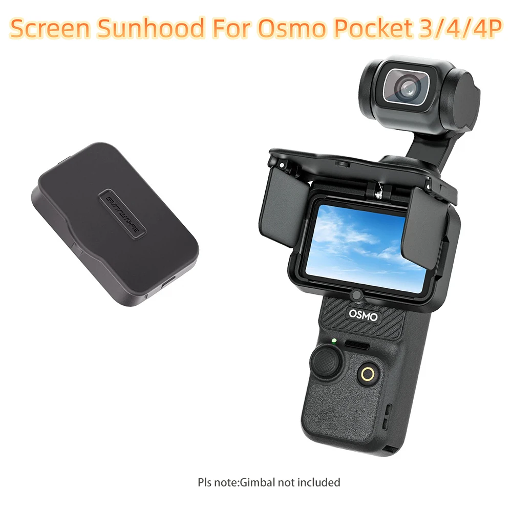 Sonnenschutzhaube für DJI Osmo Pocket 3/4/4 Pro – Blendschutzabdeckung für OSMO Pocket 3 4 Gimbal Zubehör