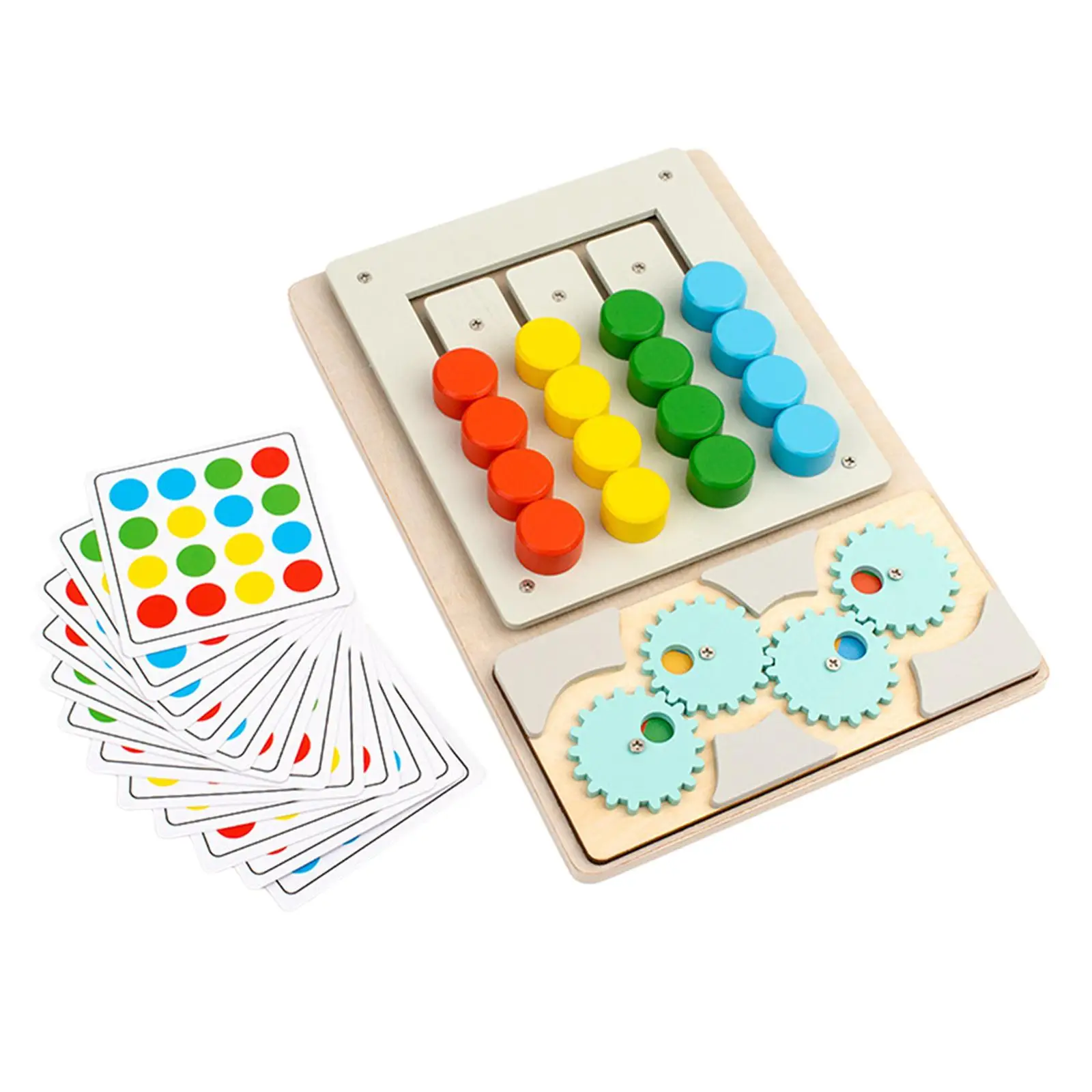 Wooden Color Matching Puzzle Toy Enhance Observational Skill Color Recognition Learning Toy for Child Kids Party Gift Boy Girls