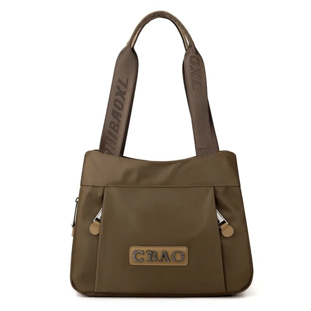 

Casual Large Capacity Women's Shoulder Bag Nylon Multi Compartment Tote Bag Zipper Portable Women Handbag Students