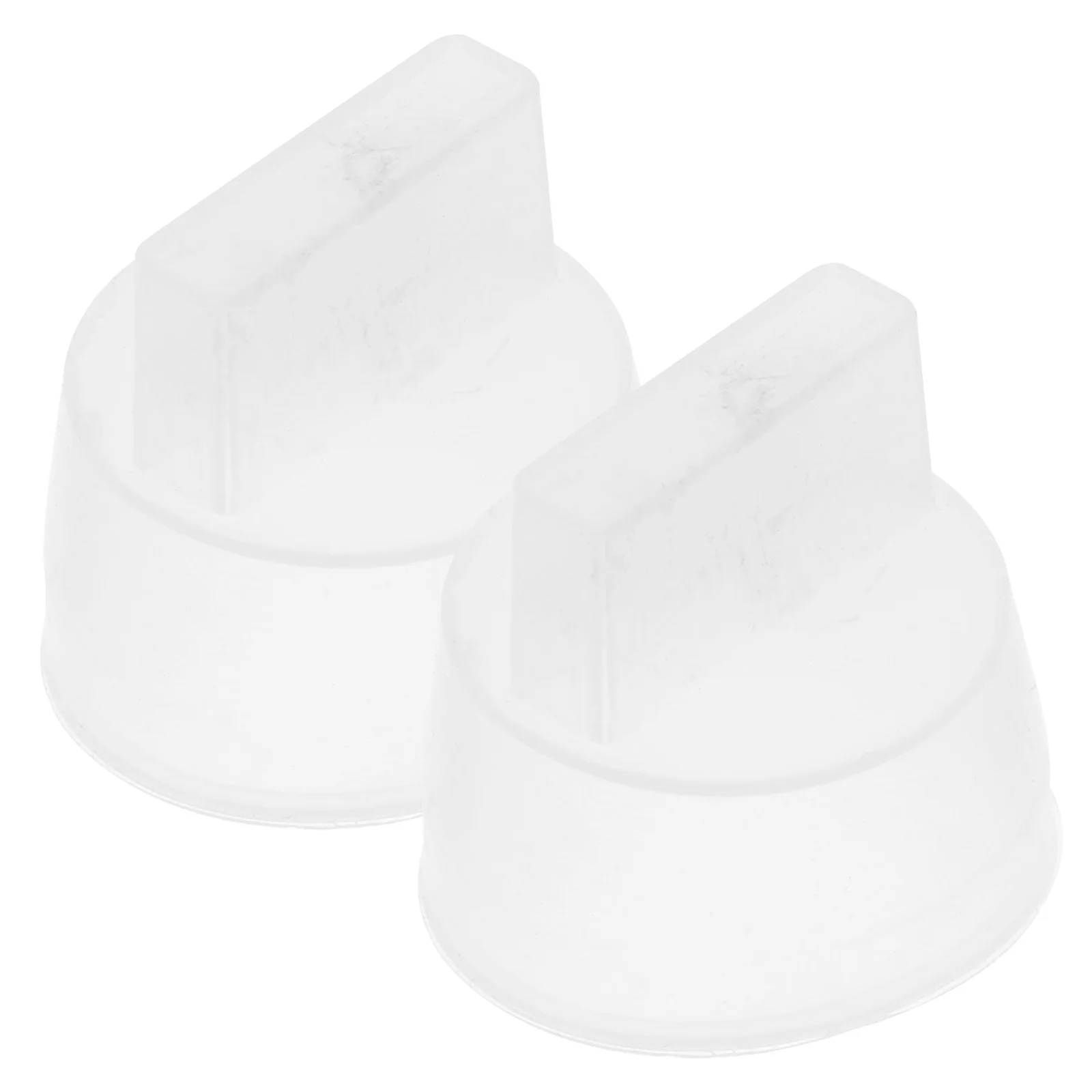 2Pcs Silicone Knob Protective Covers Durable Soft Stove Oven Microwave Rotary Knobs Cap Replacement Protective Parts Switch