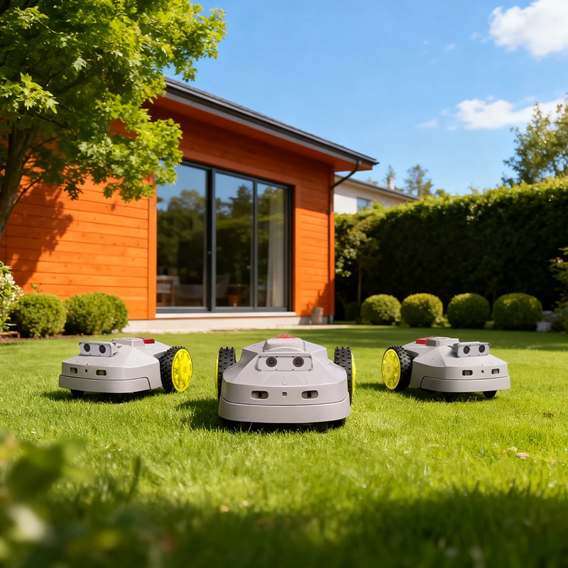 STLF 1.5 Acre فائقة الهدوء ذاتية الشحن APP التحكم جزازات العشب الروبوتية مع خريطة رؤية العين RTK 4 ونظام مضاد للسرقة