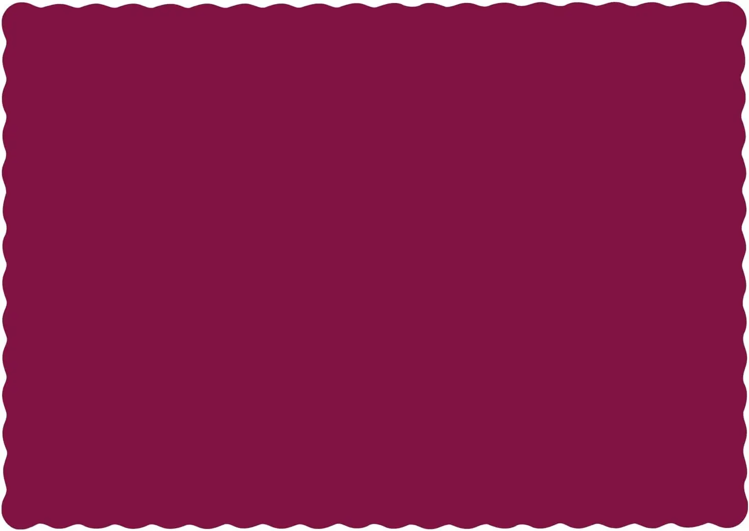 

Одноразовые бумажные салфетки, 13,5x9,5 дюймов, бордовый с зубчатым краем, футляр 1000 шт.