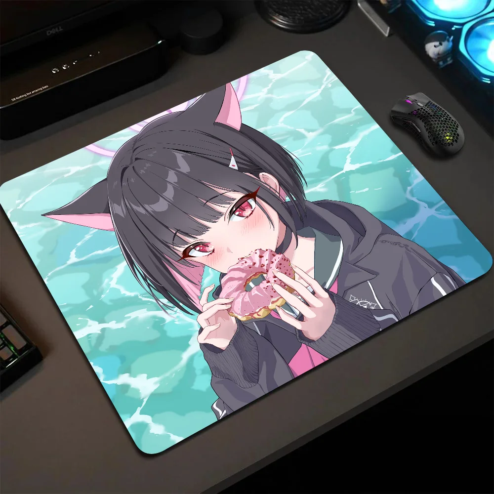 

Kyoyama Kazusa Blue Archive Game Girl Mousepad Small LockEdge Mouse Pad For Gamers Computer Desk Pad Anti-slip Rubber