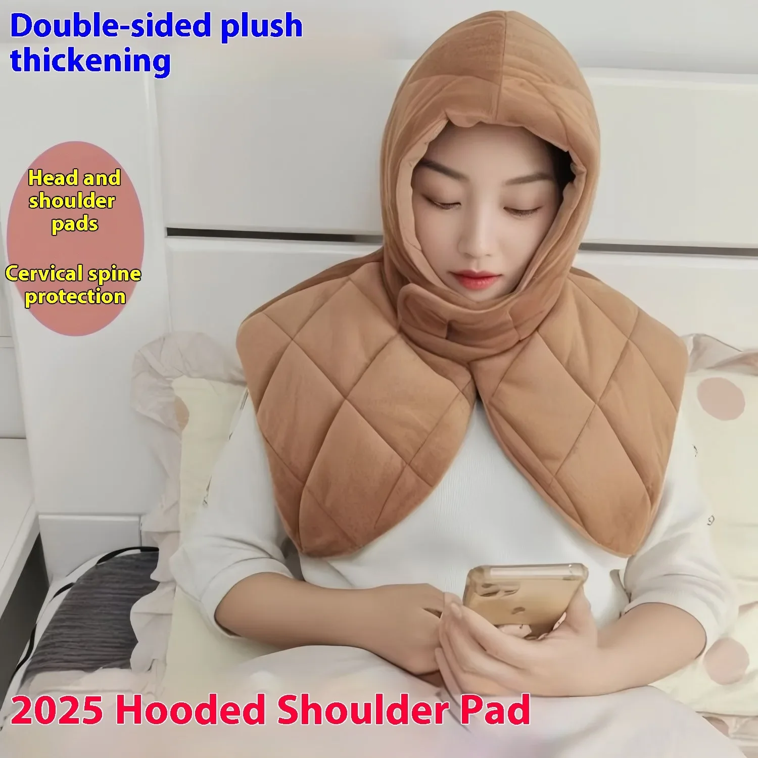 Elderly Neck Cover Sleep Shoulder Thermal Protecter Warm Women Men Shoulders Cervical Spine Ear Protection Thickened Winter Heat