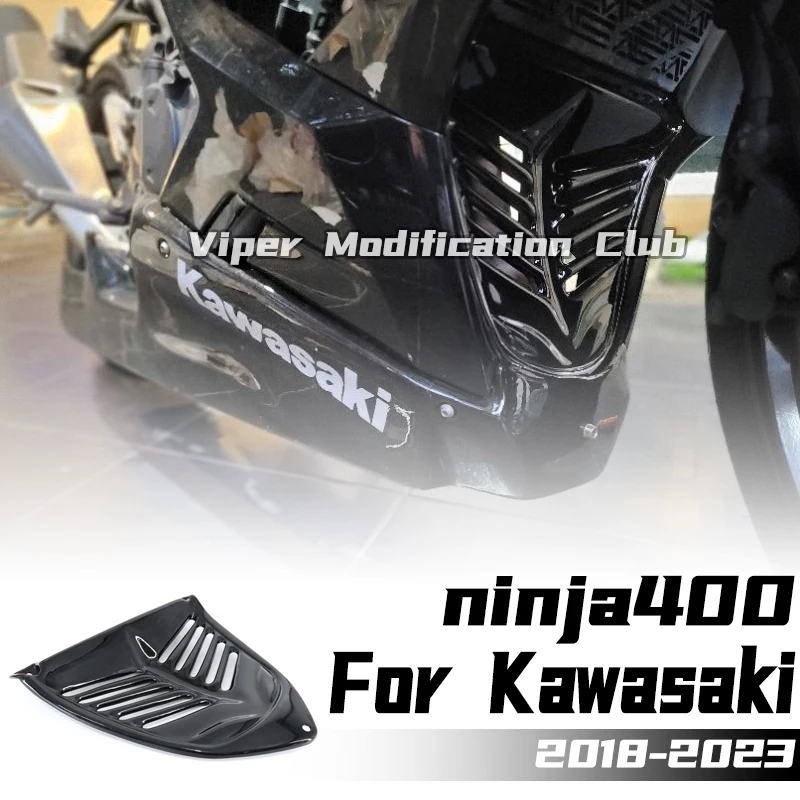 

For Kawasaki ninja400 modified radiator protection cover and exhaust pipe protection cover 2018 2019 2020 2021 2022 2023