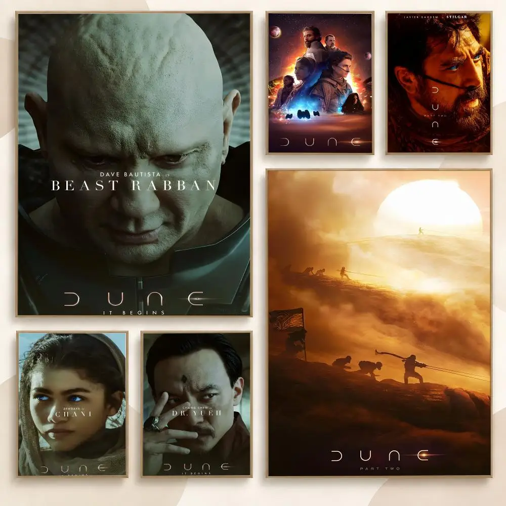 Dune Classic Movie TV Series 80s 90s Retro Fan Visual Poster Contemporary Wall Art Print for Bedroom & Living Room, Unframed