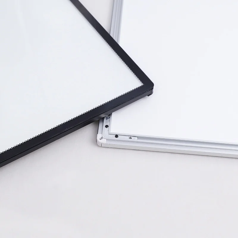 

Ultra-thin LED light box signage poster frame shape for restaurant advertising