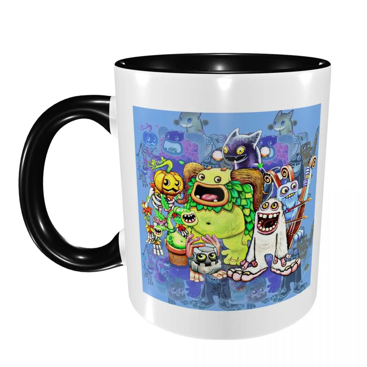 Taza de Cerámica con Personajes de My Singing Monsters, Divertida Taza para Café, Té, Leche, Regalo para Amigos