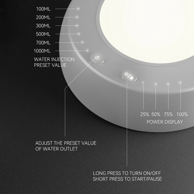 Bomba de galón de agua eléctrica, bomba de agua portátil, barril de botella de bomba de agua portátil de escritorio de 19 litros