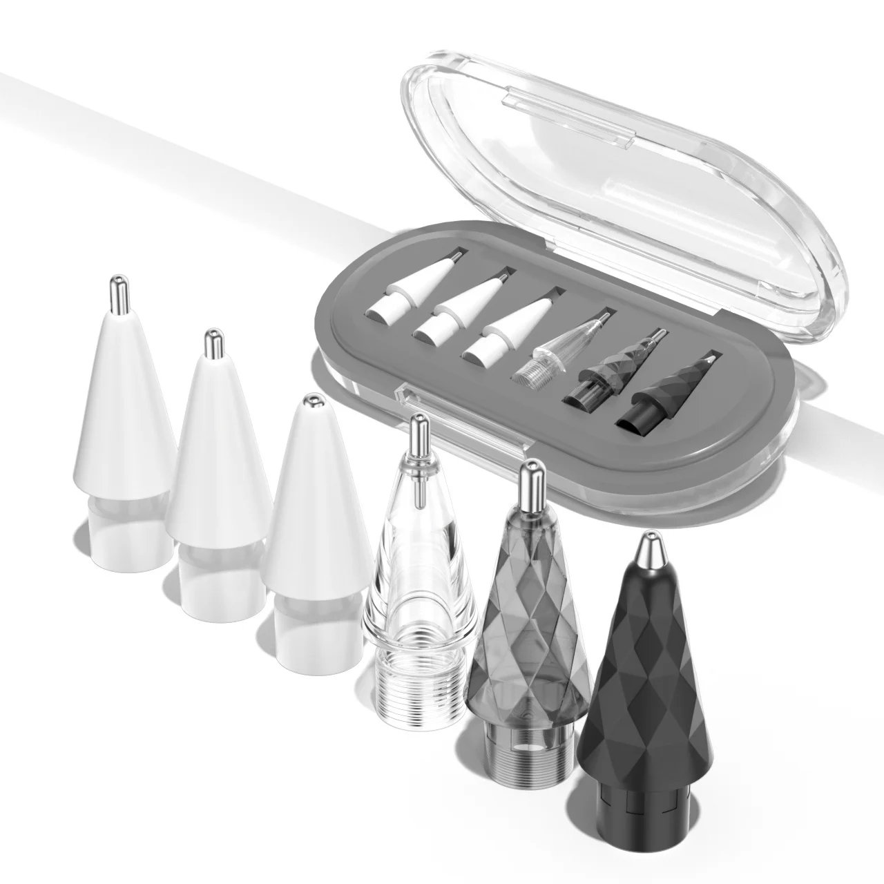 

The Metal nib modification package is applicable to the applepencil Nib 1/2 Generation pro metal replacement for the needle tip