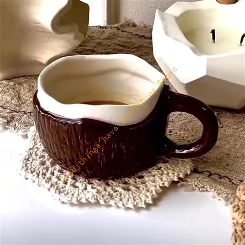 

55KF Creative Themed Porcelain Coffee Cup 280ml Dishwasher Safe Cup For Breakfast Afternoon Decoration
