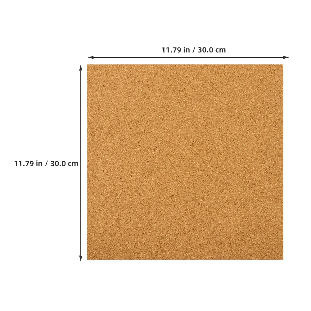 5 個のコルクボード正方形 300x300x2mm 自己粘着防音装飾掲示板 オフィス、家庭、教室用