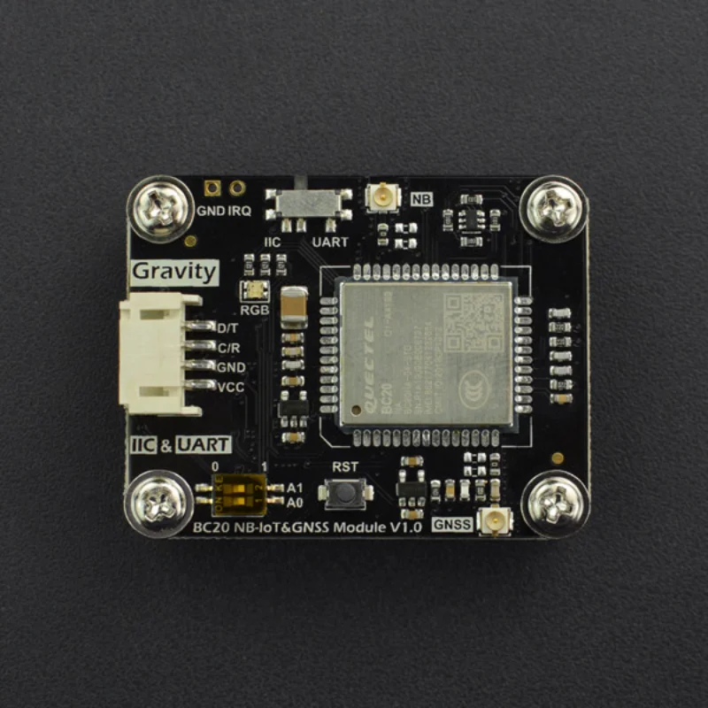 

Gravity:I2C & UART BC20 NB-IoT & GNSS Communication Module