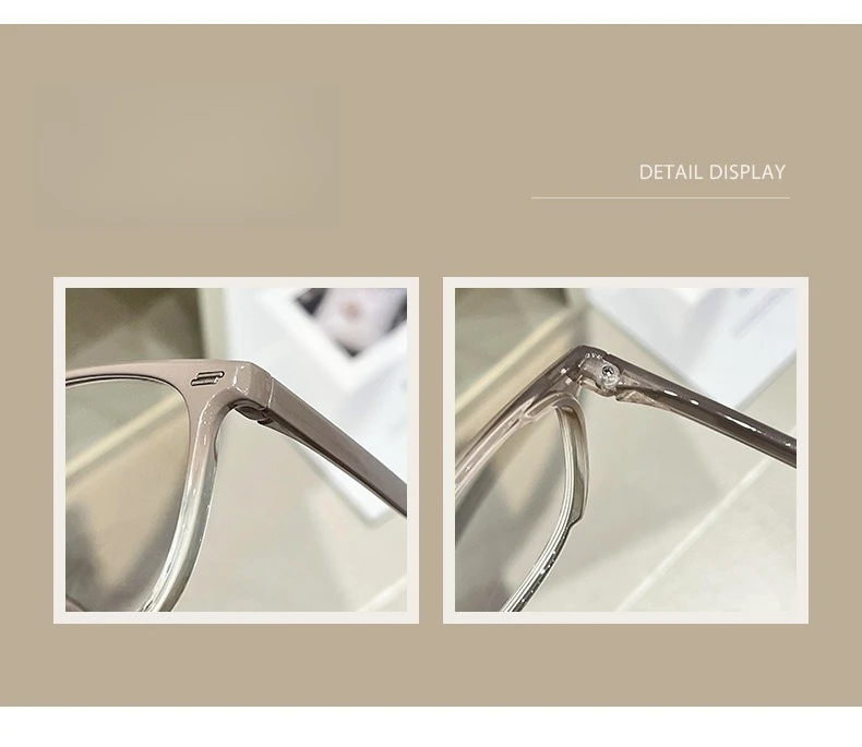 Photochrome Myopie-Brillen 0~-6.0 Neutral Anti-Blaulicht Schutzgläser, die bei Sonnenlicht ihre Farbe ändern können – Detail 3