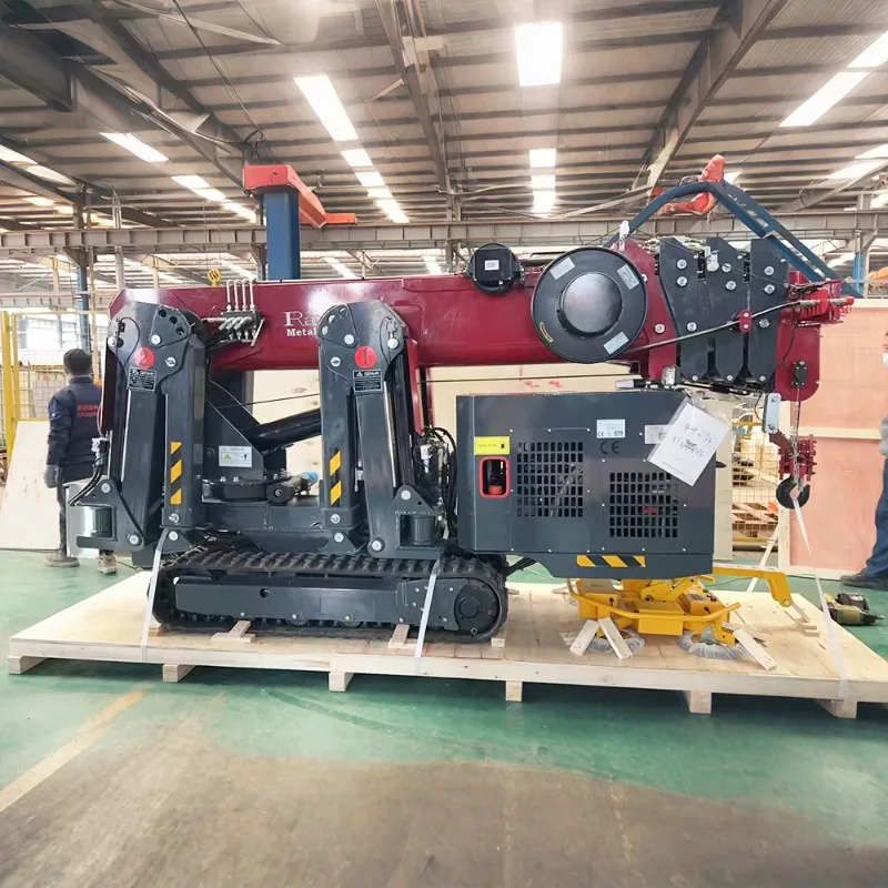 Customized CE EPA EURO 5 Electric Diesel 1.2 1.5 2 3 4 5 8 10 12 14 16 Ton Mini Spider Crane Popular In Europe Australia Germa