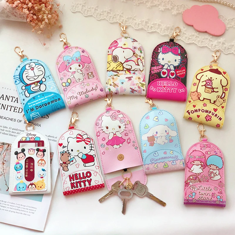 Sanrio Hellokitty etui na klucze Anime Cinnamoroll moja melodia Cute Cartoon Kawaii Family dormitorium auto kluczowe akcesoria zabawki dla dziewczynek