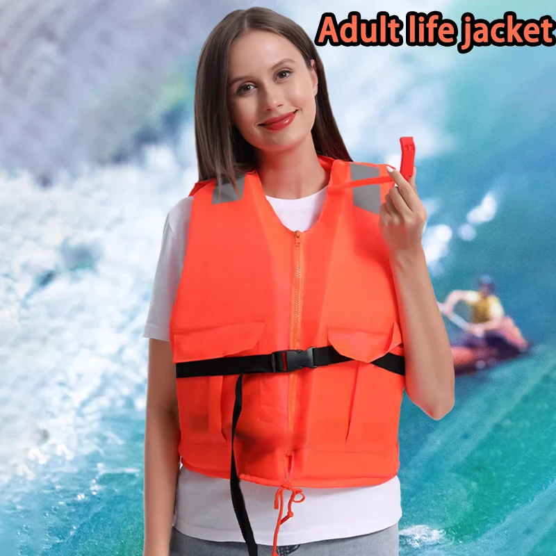 

Аварийный спасательный жилет для борьбы с наводнениями, флуоресцентный зеленый, высокой плавучести, морской рабочий спасательный жилет, спасательный жилет для взрослых