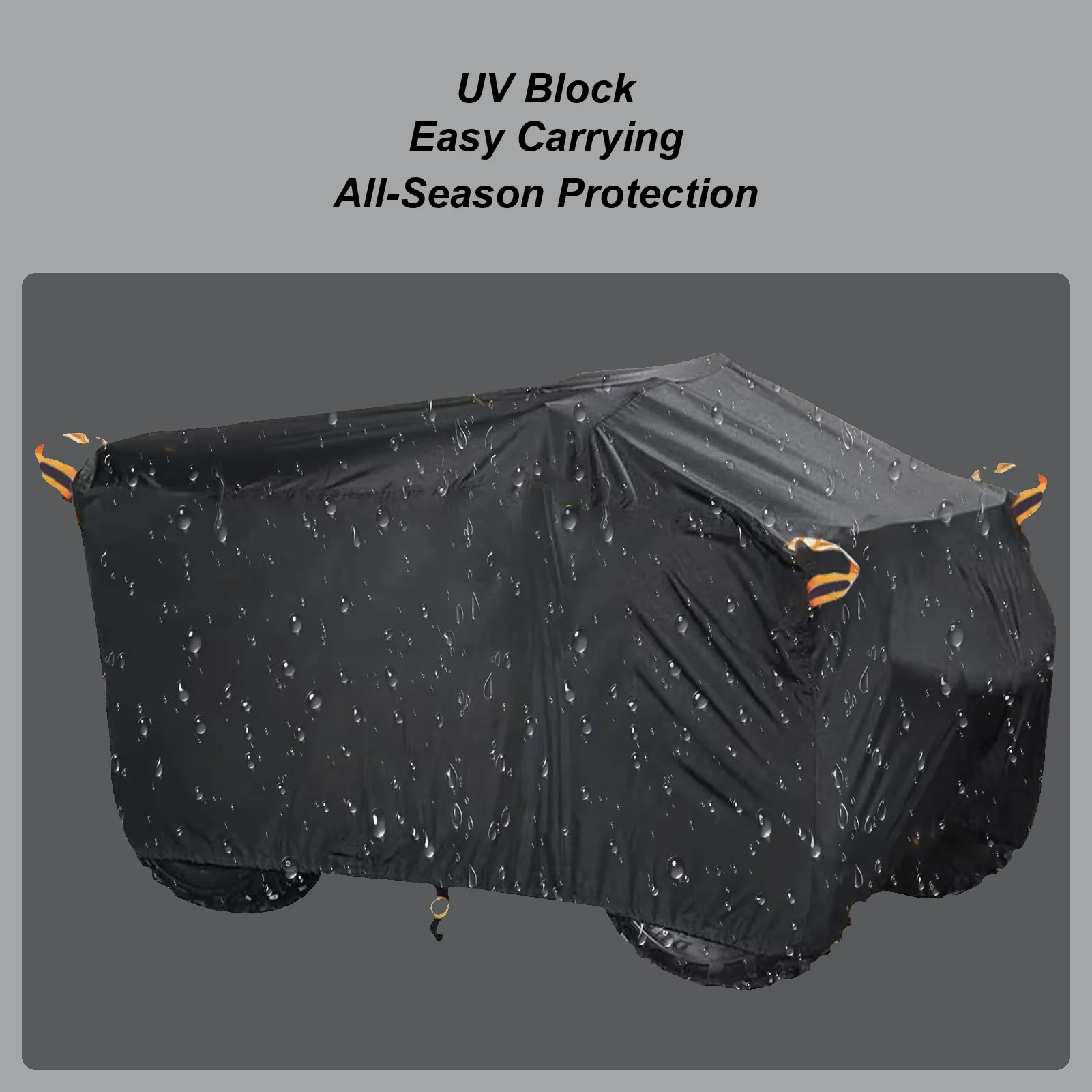 

Heavy Duty ATV Cover Tear-Resistant Protection Tarp Outdoor Storage Cover For Rainy Weather Summer Sun Exposure Winter Road
