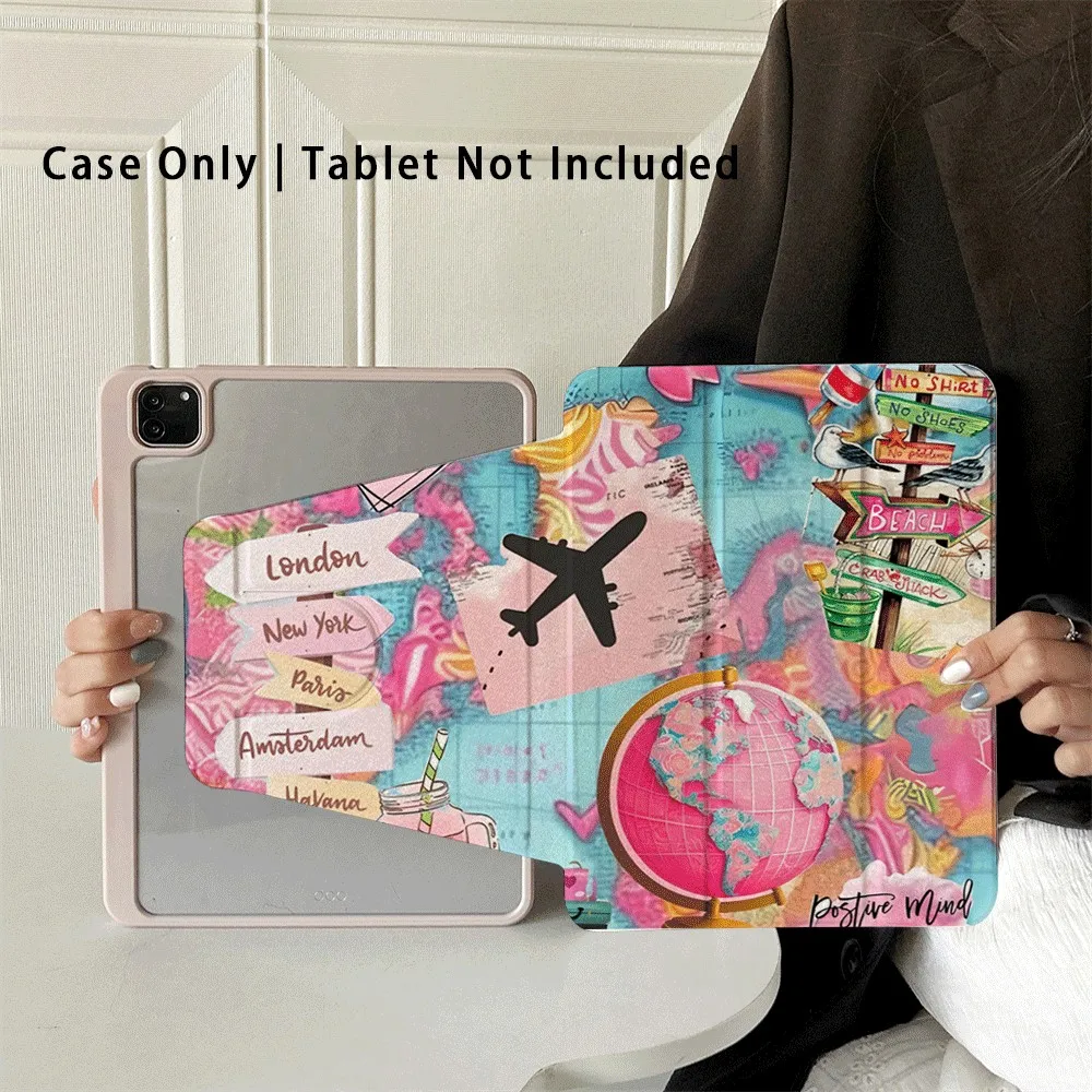 

360 ° Вращающийся складной чехол для легкой защиты вашей подушечки: совместим с iPad Air 6, Air 5,4,10,2024, air m3/a16 2025