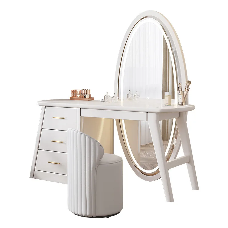 

Internet celebrity full body, dresser, home, bedroom, solid wood, light luxury, full-length mirror