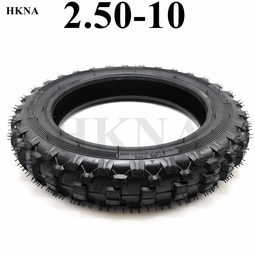 Motorcycle Parts 2.50-10 Inner Outer Tyre Pocket Durable Thick Wheel Rubber Motorcycle Tire for Honda CRF50 XR50 Yamaha PW50