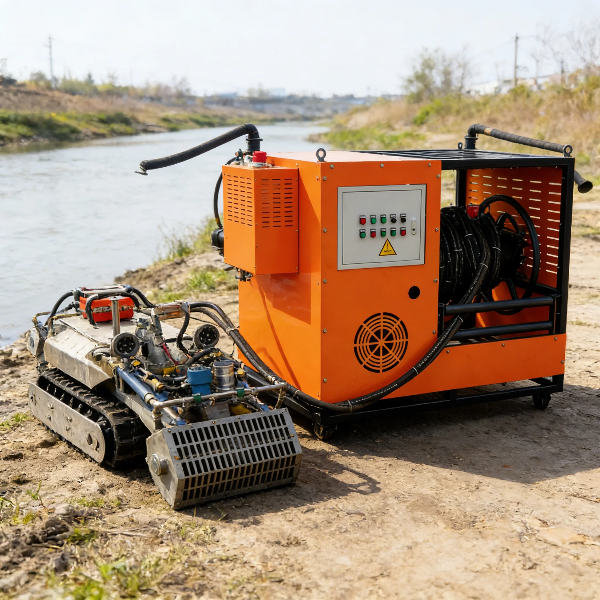 Professional Mobile Platform Underwater Submersible Dredging Robot