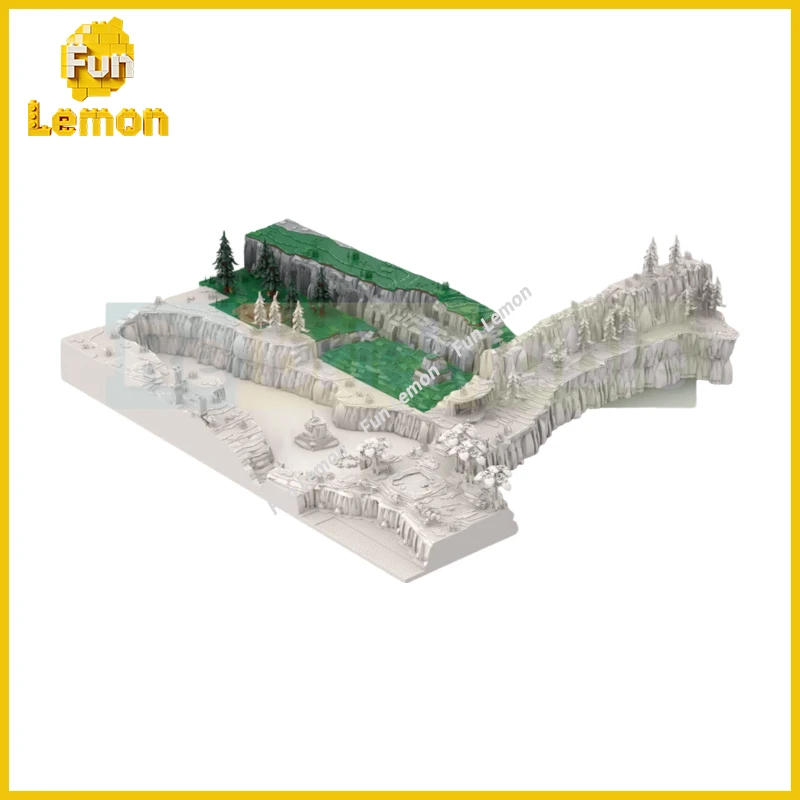 

MOC Fantasy Adventure Game Scene Building Blocks Zelda Style Landscape Model Bricks Set Decor Adult Toy