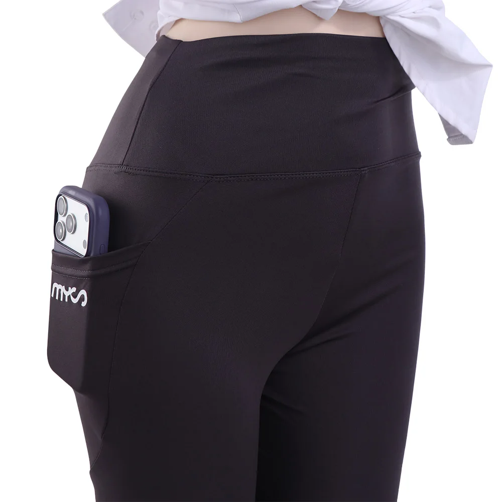 

Soft High Waist Women Leggings with Pocket Seamless Elastic Jogging Women's Capri Pants Butt Lifter Slimming Shapewear Female