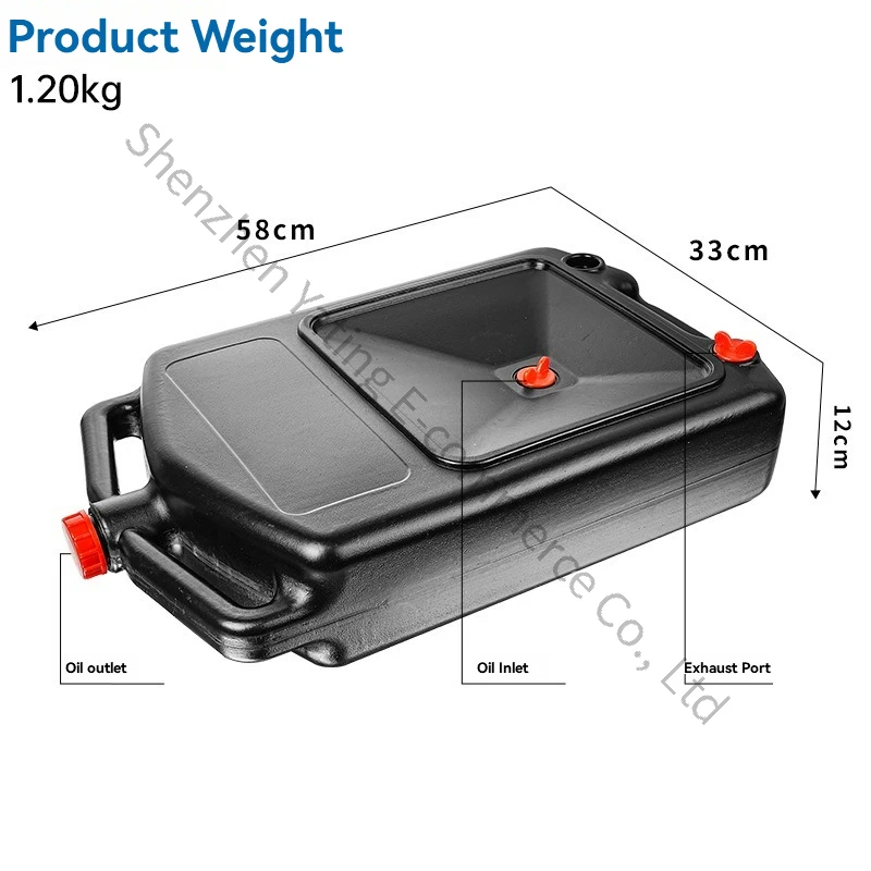 

12 Liter Oil Collection Bucket Gear Oil Receiving Basin, Waste Oil Recovery Bucket Waste Collection Bucket