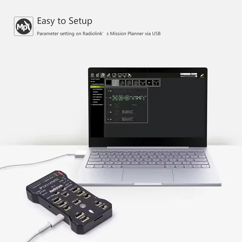 RadioLink PIXHAWK Controllori di volo PIX Accelerometro giroscopico GPS integrato per aereo multirotore RC Drone Car Boat Robot