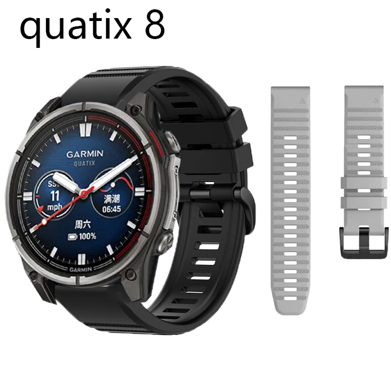 

Ремешок для часов Garmin quatix 8, 51 мм, 47 мм, силиконовый быстросъемный ремешок для часов Easyfit