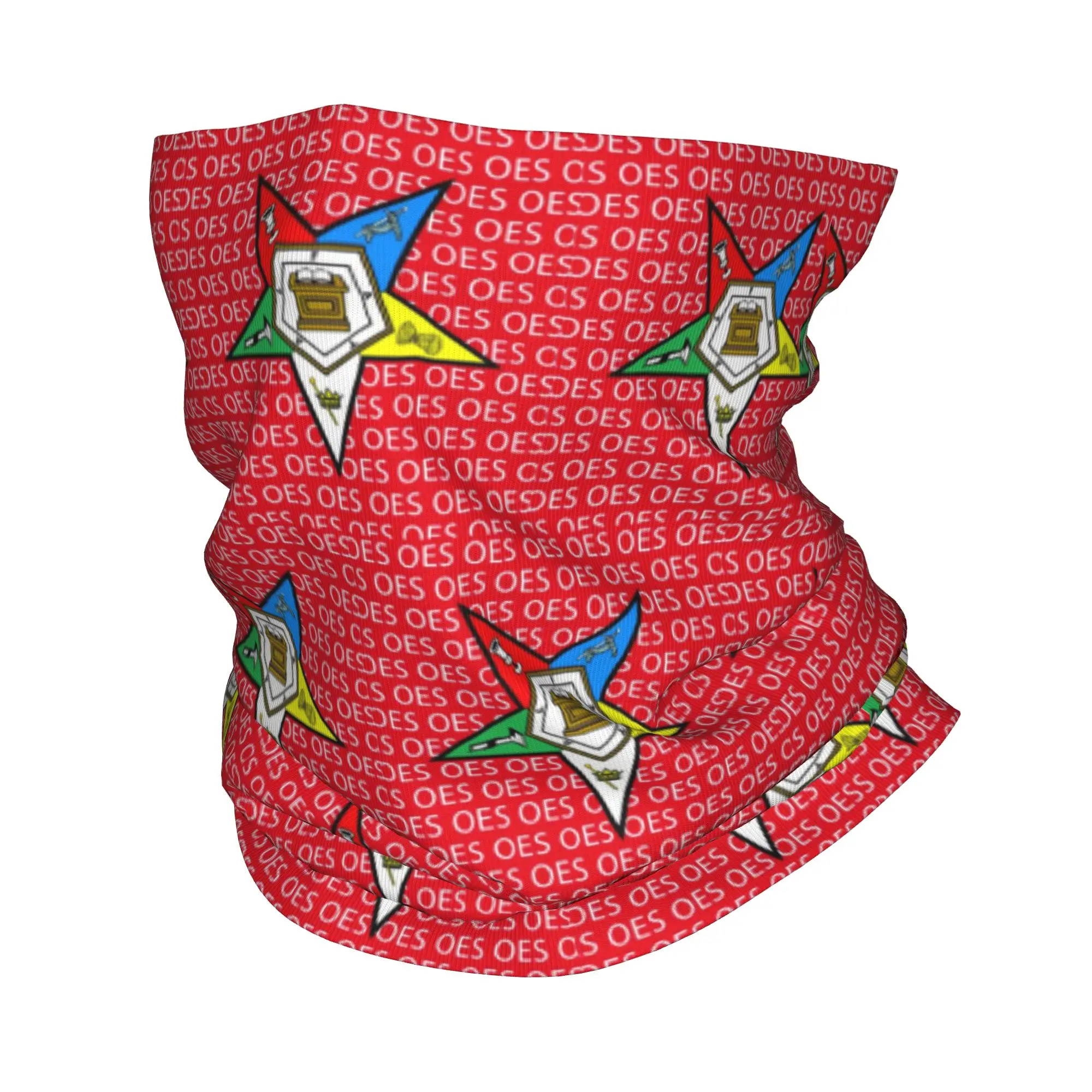 Order Of The Eastern Star Logo OES Bandana Neck Cover Printed Mask Scarf Multifunction Headwear Riding For Men Women Adult
