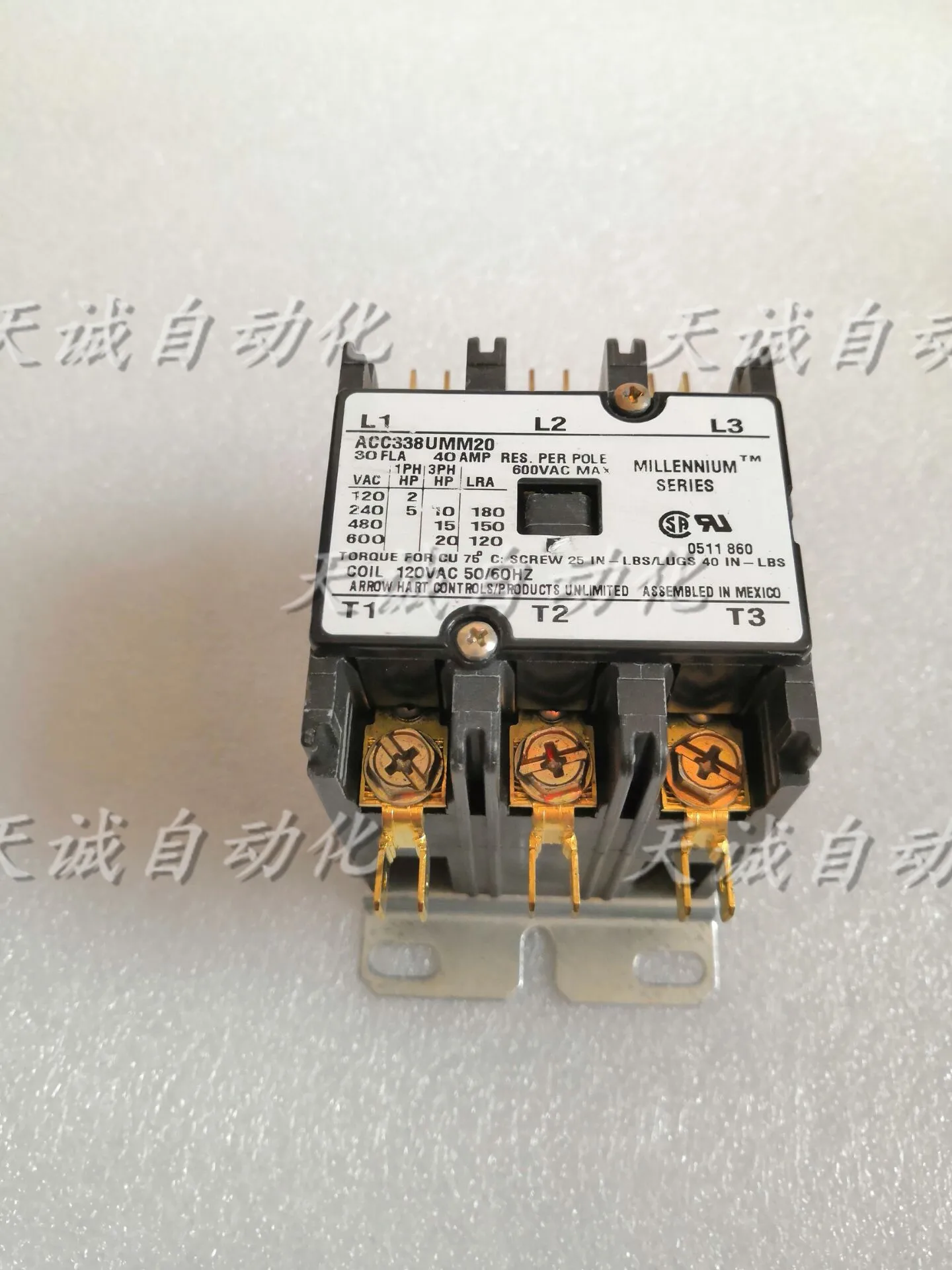 Original American TE Connectivity Potter Power Relay Contactor ACC338UMM20