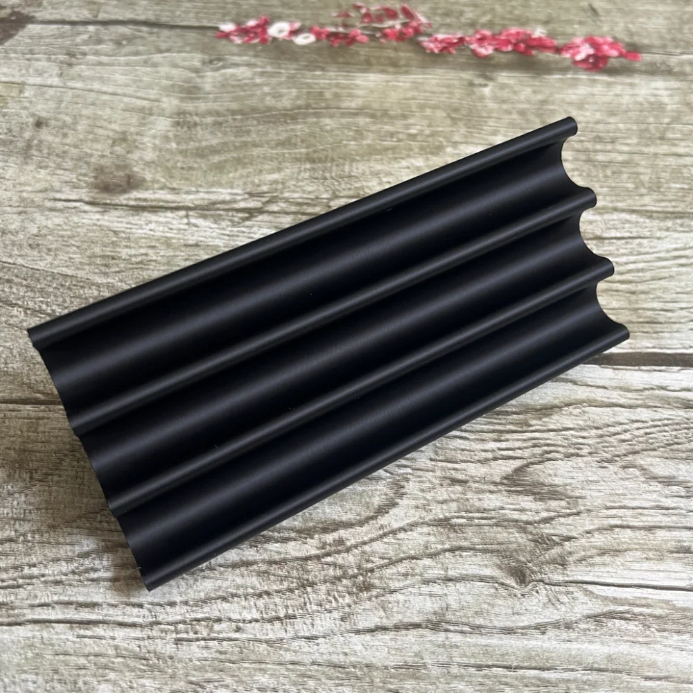 3D Printed Modern Minimalism Style Three Floors Pen Stand Black Color Office Pen Holder Desktop Organizer Creative Home Gift gallery 1