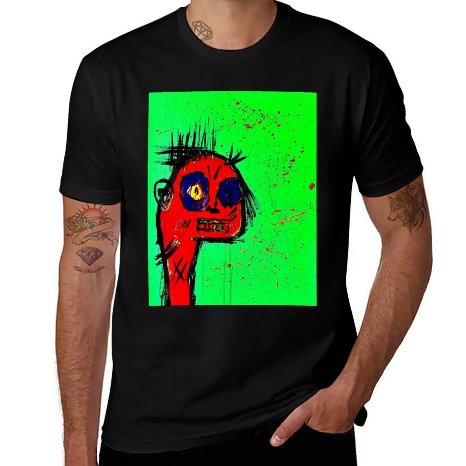 

Crazy man T-Shirt heavyweights aesthetic clothes graphics black t shirts for men