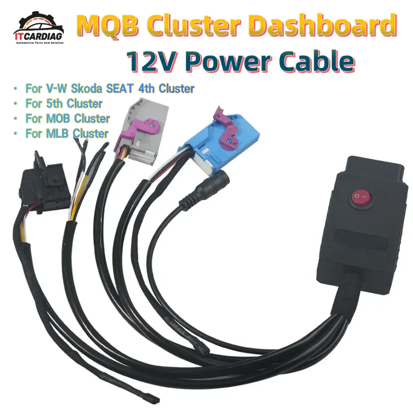 Power Test Cable MQB Cluster 12V 4th ID48 Key Program Cable 5th Cluster Cable MQB NEC35XX Cable MQB48 Instrument Cable fit VVDI2