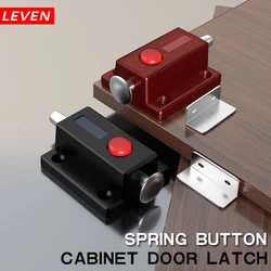 Door Bolts Latch Lock Window Cabinet Push Button Spring Bolt Door Latch Slide Locker Automatic Button Lock Latch Home Safety