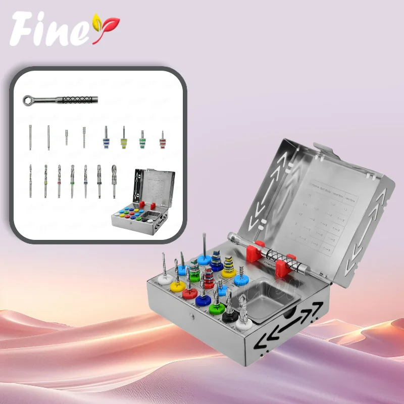 

Finer Dental Bone Expander Kit Hex Long Driver Short Driver Surgical Dental Implant Drills for Alveolar Ridge Expansion