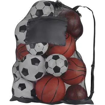 Drawstring Sports Ball Bag Football Mesh Bag Basketball Backpack Football Soccer Volleyball Storage Pouch Swimming Gear Bag