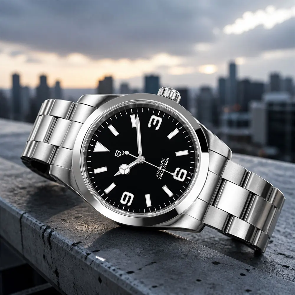New PAGANI DESIGN Men Mechanical Watch AR Sapphire Glass Automatic Watch for Men Stainless Steel Sports Waterproof Watches Gift
