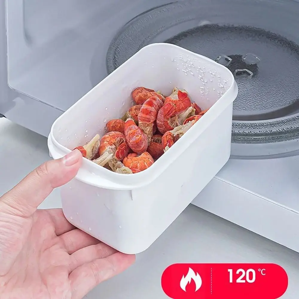 

Plastic Fridge Food Storage Box Sealed with Cover Frozen Storage Box 350ML/700ML/800ML/1600ML Frozen Meat Packaging Box