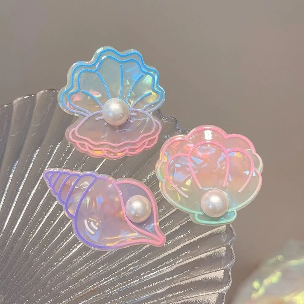 Pearl Starfish Hair Clip Elegant Hairpin Hair Accessories Sweet Barrettes Conch Hair Ornaments Shell Hair Clip Children