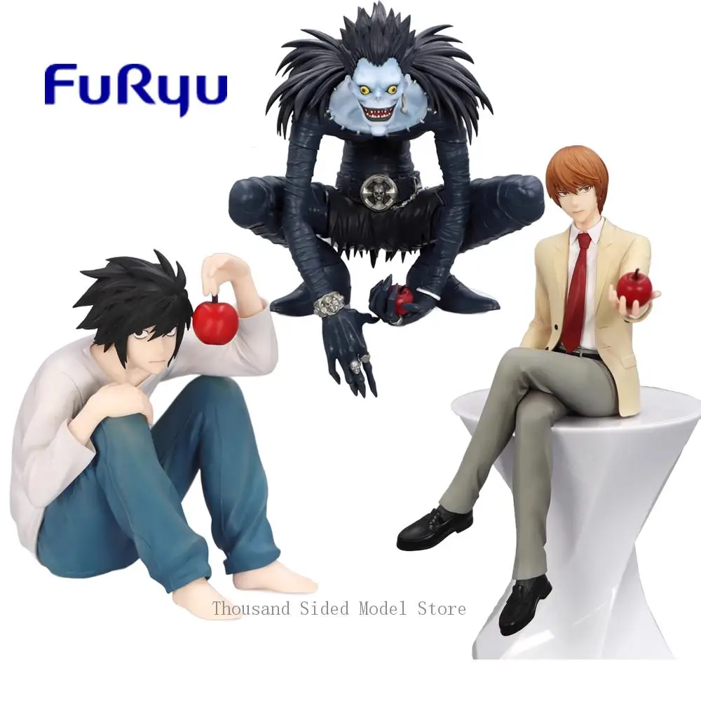 

Original FuRyu DEATH NOTE Yagami Light L Death Ryuk Noodle Stopper Figure Anime Model Collectible Toys For Boys