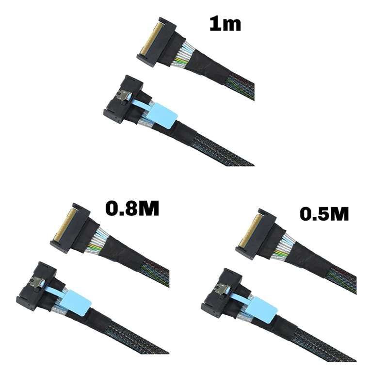 Slimline SAS MCIO SFF-8654 8I 5.0 PCIE 74Pin To MCIO 865 Server Data High Speed Adapter Cable PCIE5.0 PC Accessories