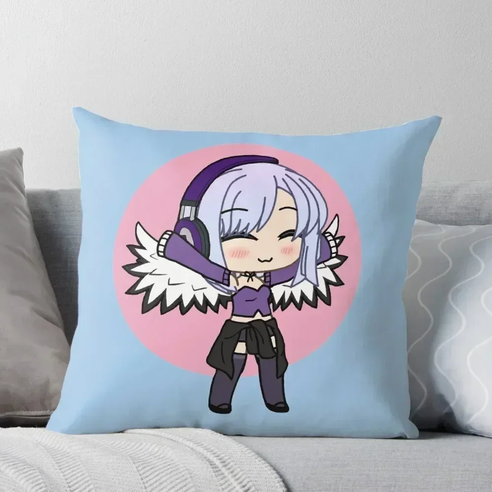 

Gacha Series Girl Naomi Luna - cute Gacha Girl with wings Throw Pillow Luxury Sofa Cushions Cushions Home Decor pillow