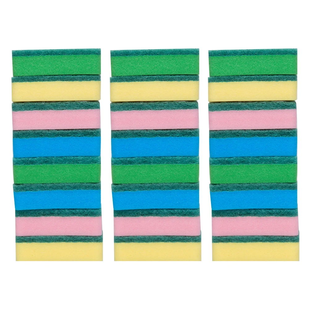 

50 Pcs Nano Cleaning Sponge Kitchen Scrub Durable Water Absorption Delicate Surface Dishwashing Tableware Pots Sinks Range Hoods