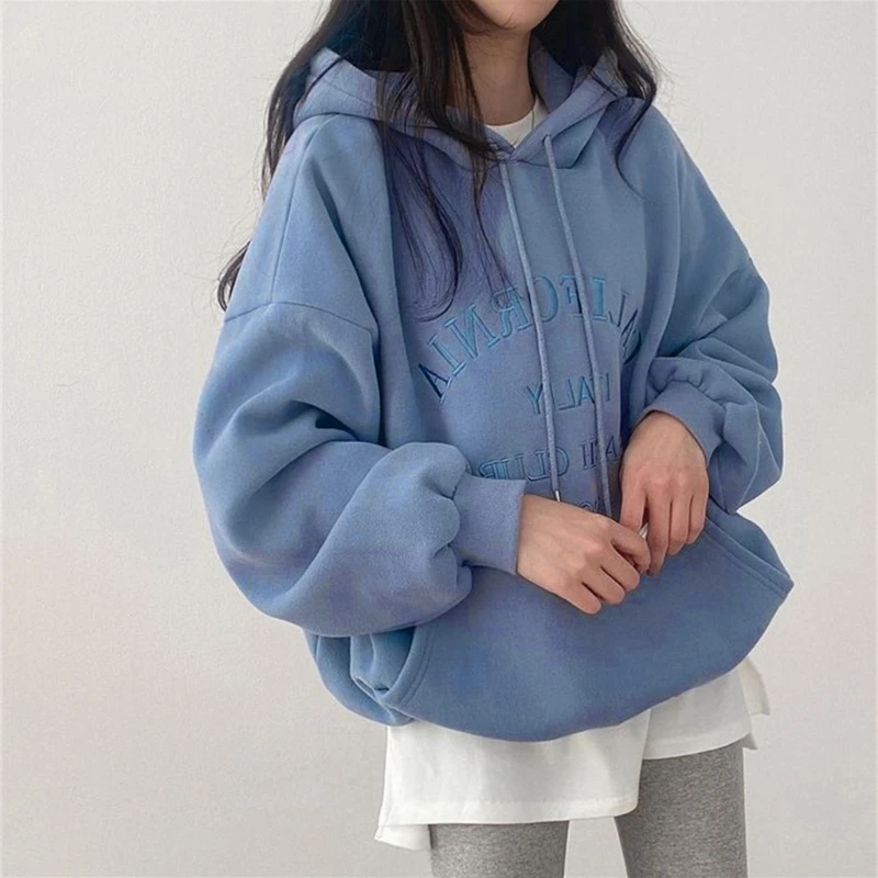

Women's Hooded Sweatshirts Shirts Tops Long Sleeve Oversized Drawstring Pullover